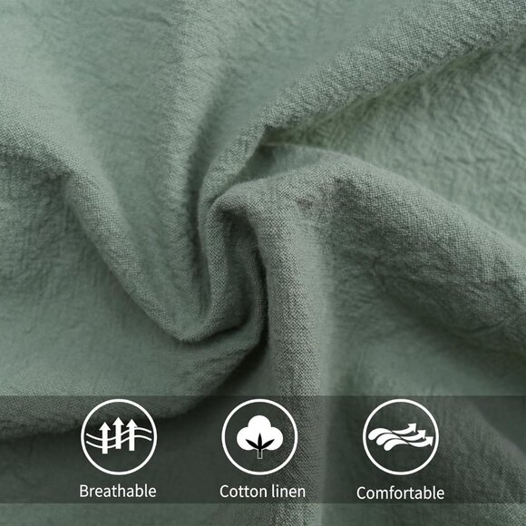 Cotton Linen Pinafore Apron Dress for Women with Pockets Cute Art Chef Aprons fo - Picture 6 of 7